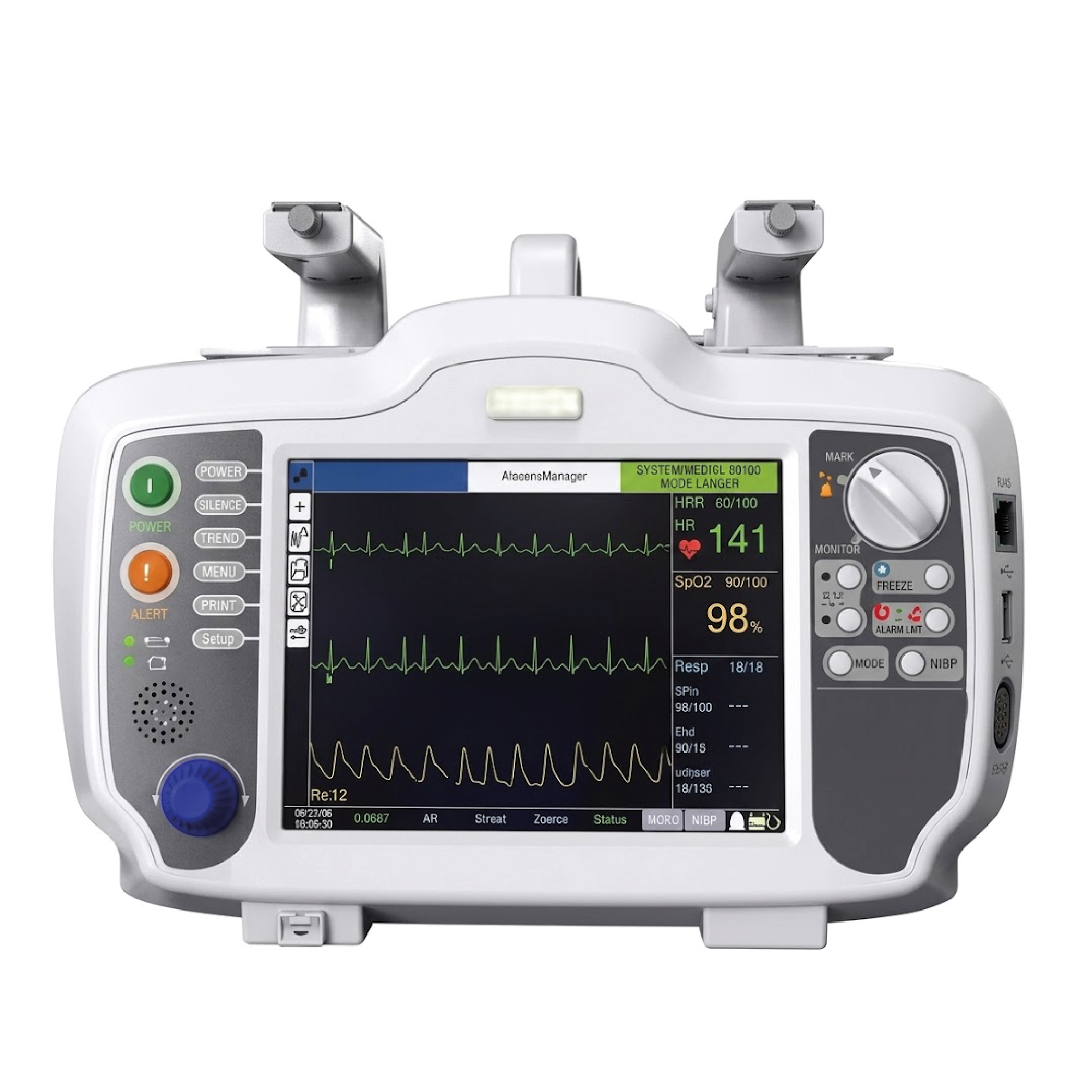 Desfibrilador Monitor Automatico (AED), Manual y ECG Printer