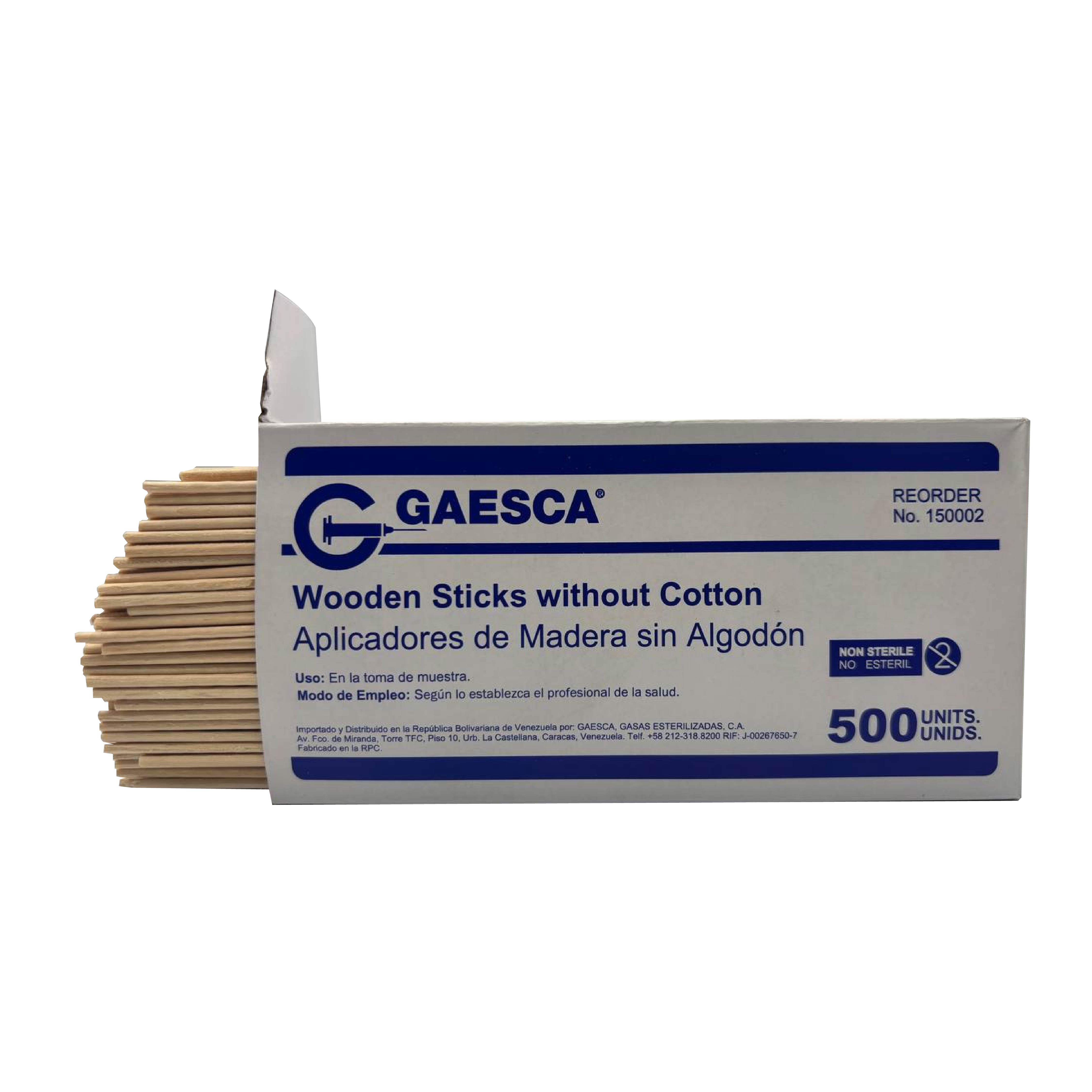 Aplicador de Madera sin Algodón