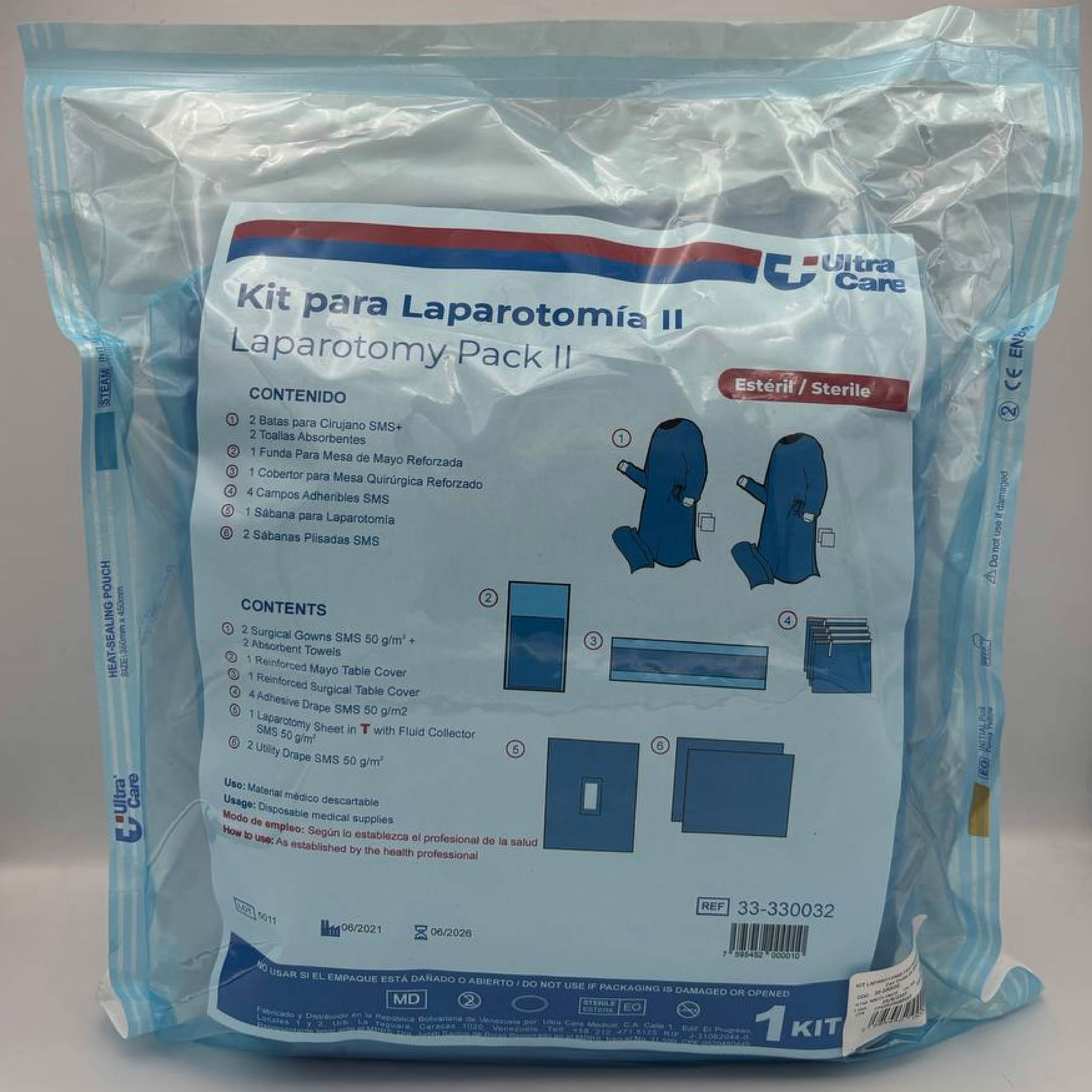 Kit Quirúrgico para Laparotomía II 60 g