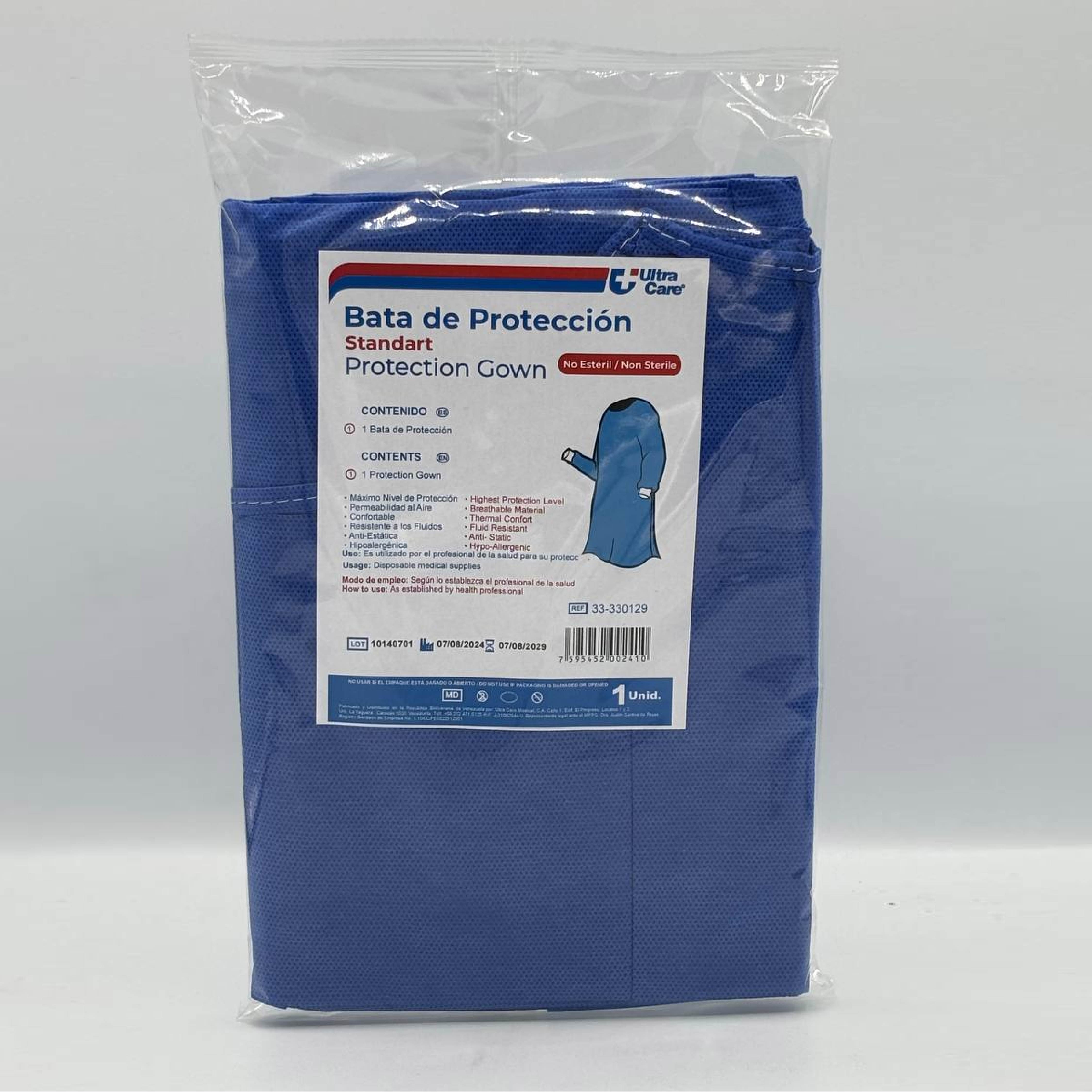 Bata para Protección no Estéril (Estándar) Tela Multilaminada 