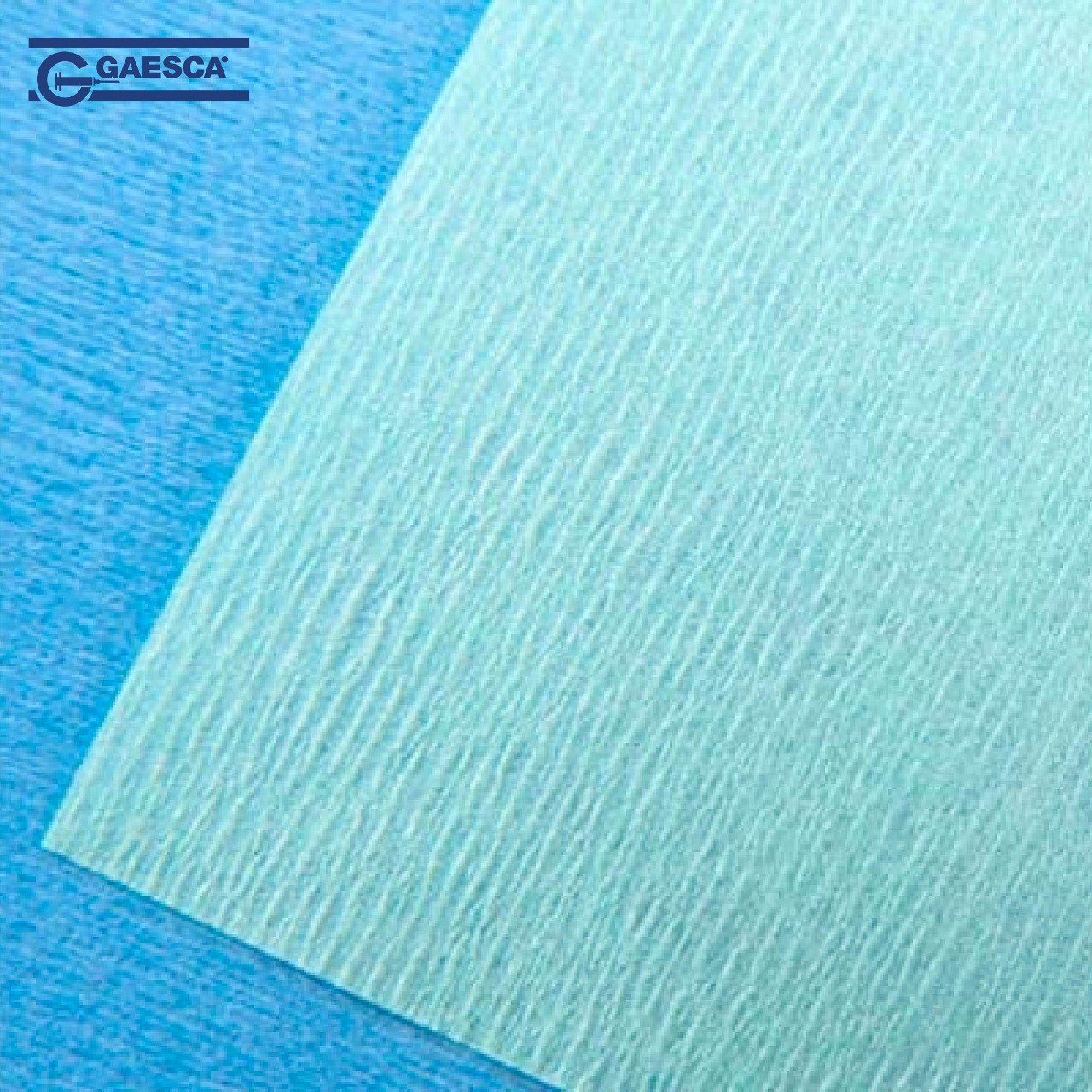 Papel Crepado para Esterilizar Verde y Azul (60g) 120 cm x 120 cm
